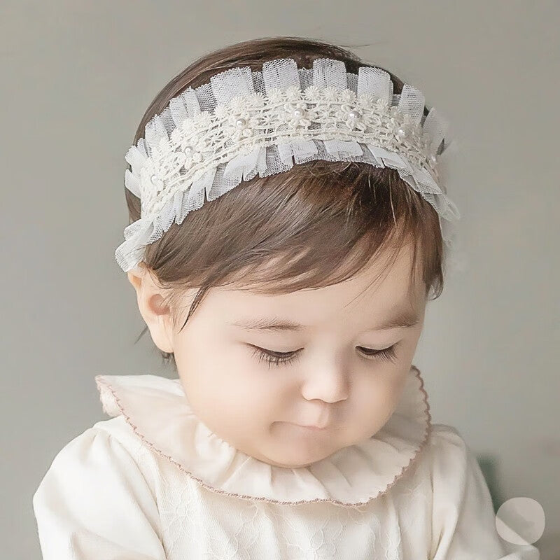 Baby Girls Cute Bow-knot Headband Soft Lace Floral Hairbands Newborn Infant Toddlers Kids Hair Accessories